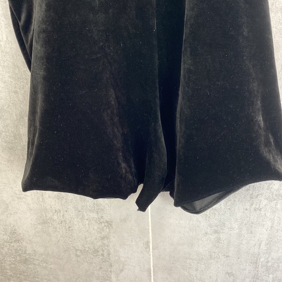 Coldwater Creek black velour romper overalls - Picture 7 of 7